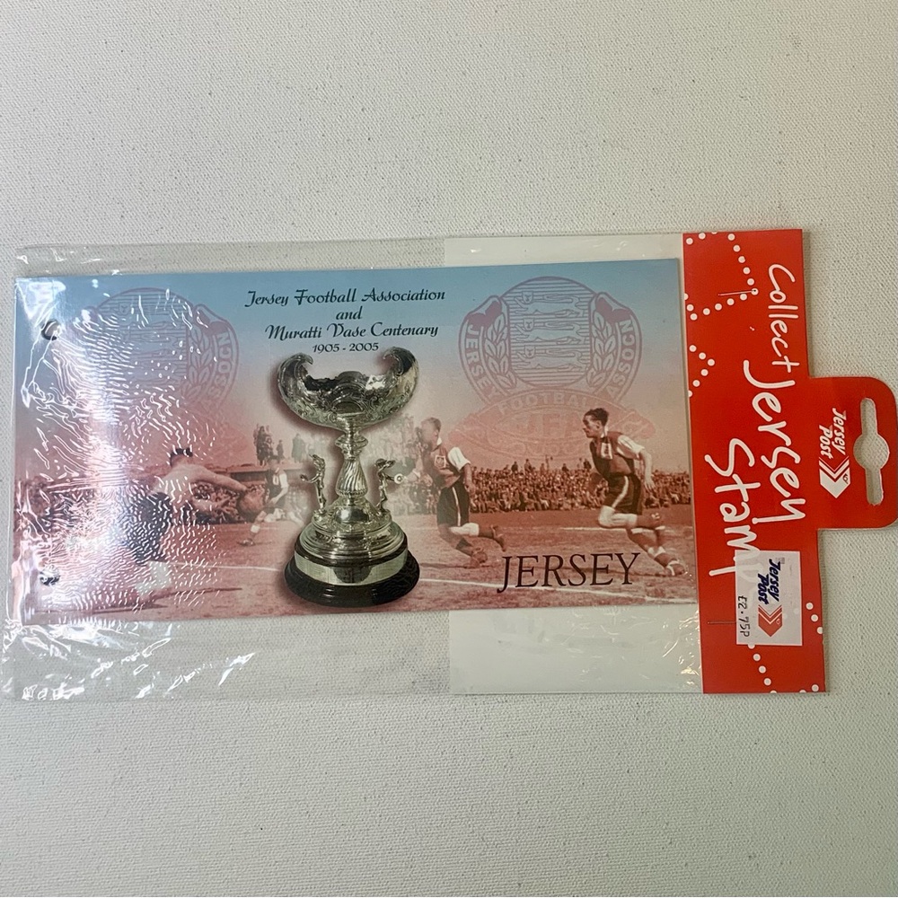 2005 Jersey Stamps Football Association Muratti Vase Miniature Centenary Sheet - Picture 2 of 4